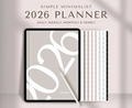 Simple Minimalist 1-Month Digital Planner